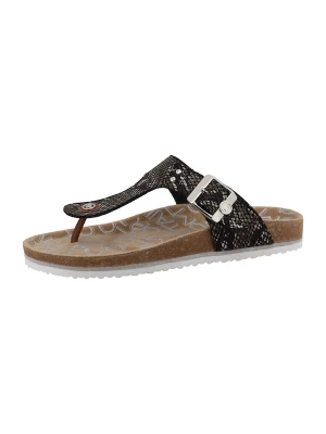 Foto van product TOM TAILOR Teenslipper donkerbruin / lichtgrijs / zwart
