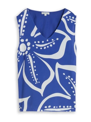 Foto van product TOM TAILOR Top royal blue / koningsblauw / wit
