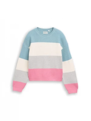 Foto van product TOM TAILOR Trui duifblauw / lichtgrijs / pink / wolwit