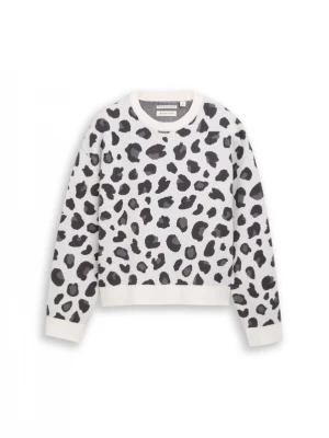 Foto van product TOM TAILOR Trui grijs / zwart / wit