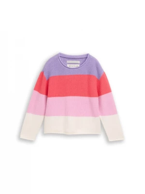 Foto van product TOM TAILOR Trui lavendel / koraal / rosa / wit