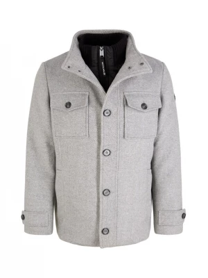 Foto van product TOM TAILOR Winterjas grijs gemêleerd / zwart