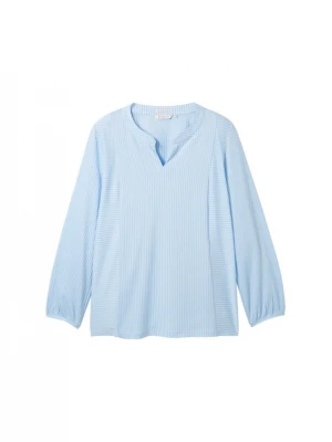 Foto van product Tom Tailor Women + Blouse lichtblauw / offwhite