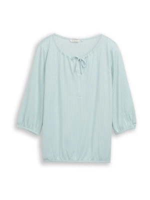 Foto van product Tom Tailor Women + Blouse turquoise / wit