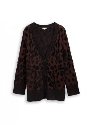 Foto van product Tom Tailor Women + Gebreid vest donkerbruin / zwart