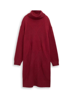 Foto van product Tom Tailor Women + Gebreide jurk donkerrood