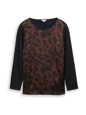 Foto van product Tom Tailor Women + Shirt bruin / zwart