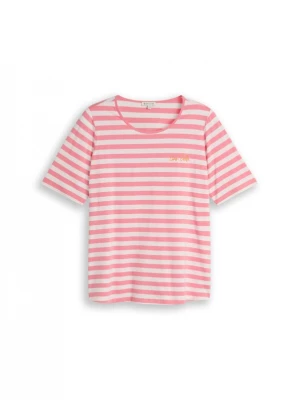 Foto van product Tom Tailor Women + Shirt goud / pitaja roze / wit