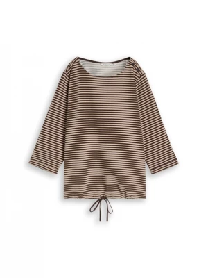 Foto van product Tom Tailor Women + Shirt lichtbruin / donkerbruin