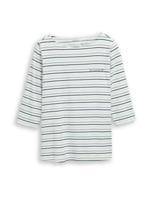 Foto van product Tom Tailor Women + Shirt mintgroen / spar / wit