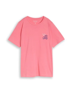 Foto van product Tom Tailor Women + Shirt navy / pitaja roze / wit
