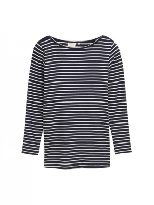 Foto van product Tom Tailor Women + Shirt navy / wit