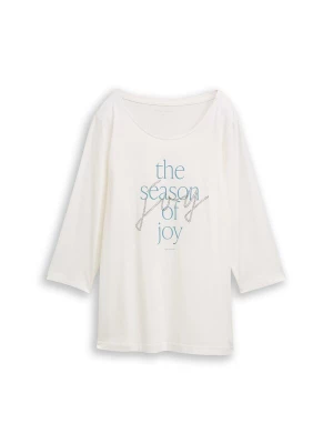 Foto van product Tom Tailor Women + Shirt opaal / zwart / wit