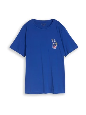 Foto van product Tom Tailor Women + Shirt royal blue / koningsblauw / pasteelgeel / rosa / wit