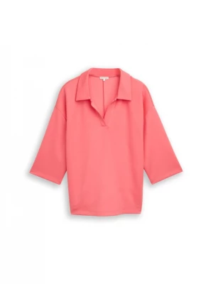 Foto van product Tom Tailor Women + Shirt 'Scuba' koraal