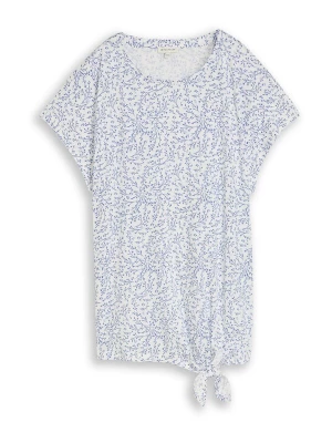 Foto van product Tom Tailor Women + Shirt smoky blue / enziaan / wit