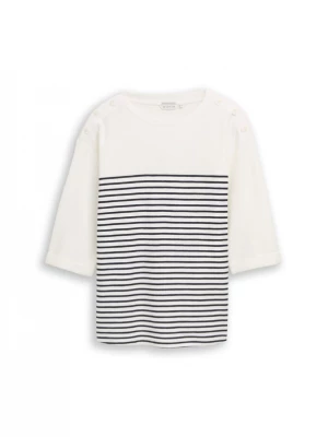 Foto van product Tom Tailor Women + Shirt zwart / offwhite