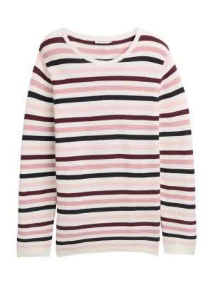 Foto van product Tom Tailor Women + Trui navy / rosé / oudroze / wijnrood