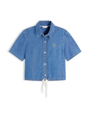 Foto van product TOMMY HILFIGER Blouse 'Boxy Fit Short Sleeve' blauw denim