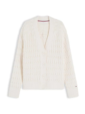 Foto van product TOMMY HILFIGER Gebreid vest 'Cable Oversized' ivoor