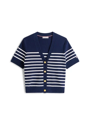 Foto van product TOMMY HILFIGER Gebreid vest donkerblauw / wit