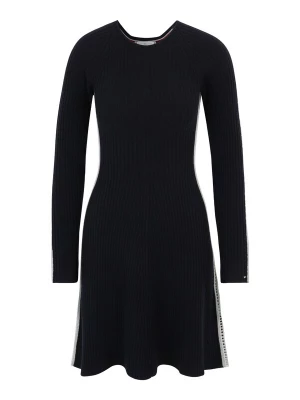 Foto van product TOMMY HILFIGER Gebreide jurk navy / zilvergrijs / wijnrood / wit