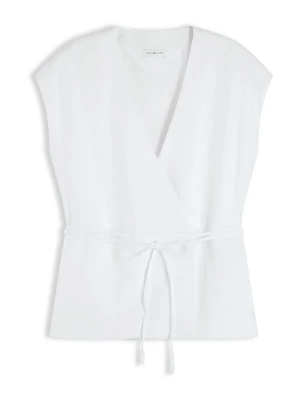 Foto van product TOMMY HILFIGER Gilet 'Blend Wrap Waistcoat' wit