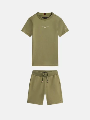 Foto van product Tommy Hilfiger Kids Set 'Essential' olijfgroen / wit