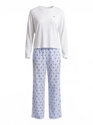 Foto van product TOMMY HILFIGER Pyjama 'Essential' navy / lichtblauw / wit