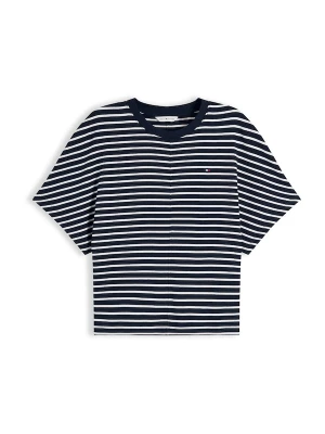 Foto van product TOMMY HILFIGER Shirt 'Batwing Sleeve' navy / wit