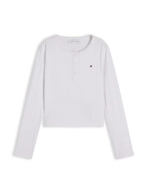 Foto van product TOMMY HILFIGER Shirt 'Extra Slim Pointelle Long Sleeve' wit