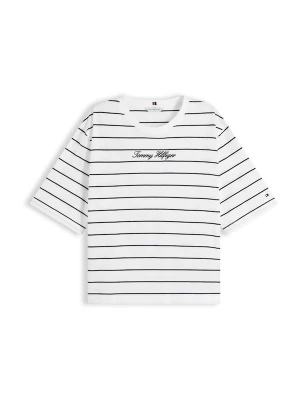 Foto van product TOMMY HILFIGER Shirt 'Logo Embroidery Relaxed' ecru / navy