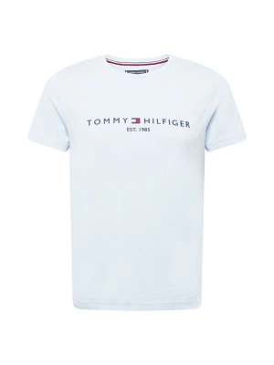 Foto van product TOMMY HILFIGER Shirt 'Logo Embroidery Slim' navy / lichtblauw / rood / wit