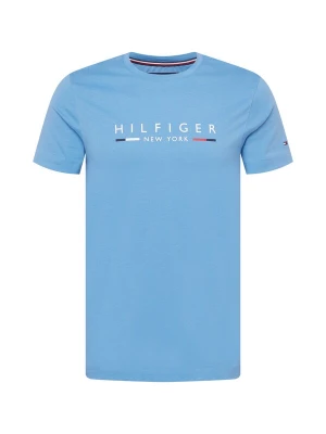 Foto van product TOMMY HILFIGER Shirt 'Slim NYC Logo' navy / lichtblauw / rood / wit