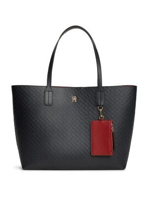 Foto van product TOMMY HILFIGER Shopper 'TOTE MONO' nachtblauw / donkerrood