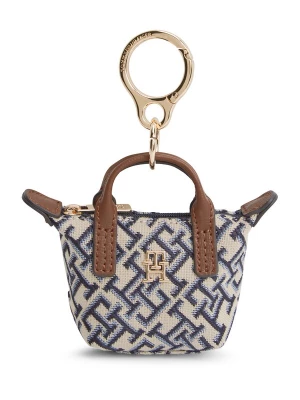 Foto van product TOMMY HILFIGER Sleutelhanger 'TH Monogram Plaque' blauw / navy / bruin / wit