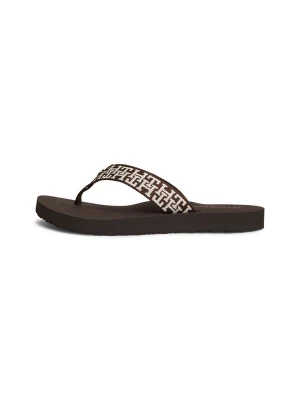 Foto van product TOMMY HILFIGER Teenslipper chocoladebruin / wit
