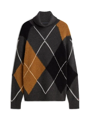 Foto van product TOMMY HILFIGER Trui 'Argyle' sepia / donkergrijs / zwart / wit