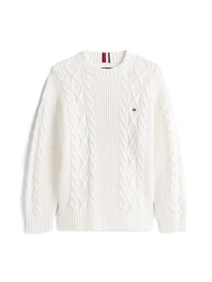 Foto van product TOMMY HILFIGER Trui donkerblauw / wit