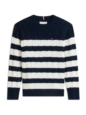 Foto van product TOMMY HILFIGER Trui 'Essential' donkerblauw / wit