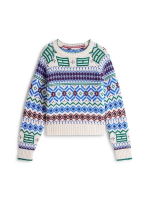 Foto van product TOMMY HILFIGER Trui 'Fair Isle' azuur / groen / wijnrood / wolwit