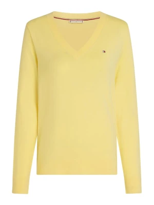 Foto van product TOMMY HILFIGER Trui 'Gold-tone Button Cuff' geel