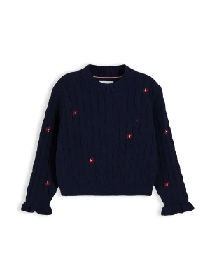 Foto van product TOMMY HILFIGER Trui navy / donkerrood / offwhite
