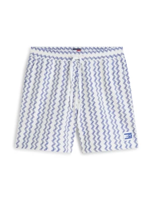 Foto van product Tommy Jeans Broek 'Open Textured Logo Label' blauw / wit
