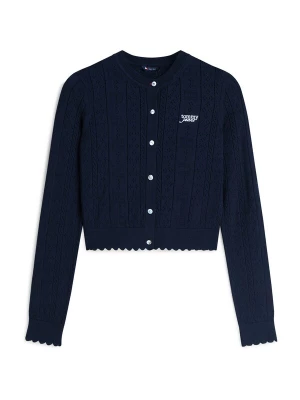 Foto van product Tommy Jeans Gebreid vest 'Slim Pointelle Flag' donkerblauw