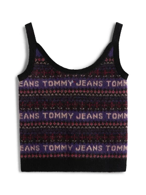 Foto van product Tommy Jeans Gebreide top beige gemêleerd / indigo / grenadine / zwart