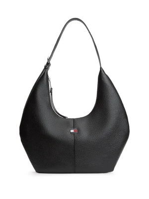 Foto van product Tommy Jeans Schoudertas 'Flag Plaque Slouch Hobo' zwart