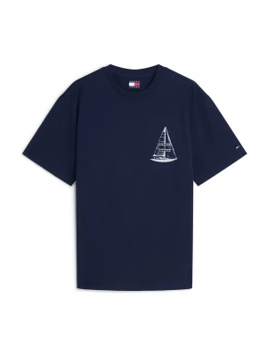 Foto van product Tommy Jeans Shirt 'Back Graphic Relaxed' navy / wit
