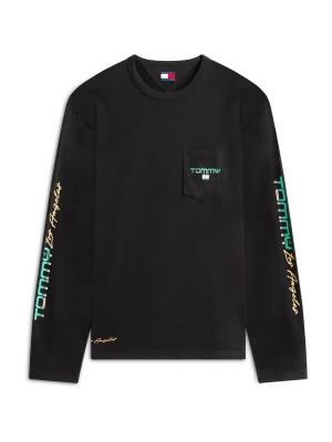 Foto van product Tommy Jeans Shirt 'LA' groen / abrikoos / zwart / wit