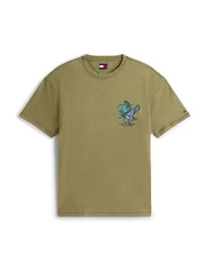 Foto van product Tommy Jeans Shirt 'Novelty' turquoise / olijfgroen / lavendel / zwart